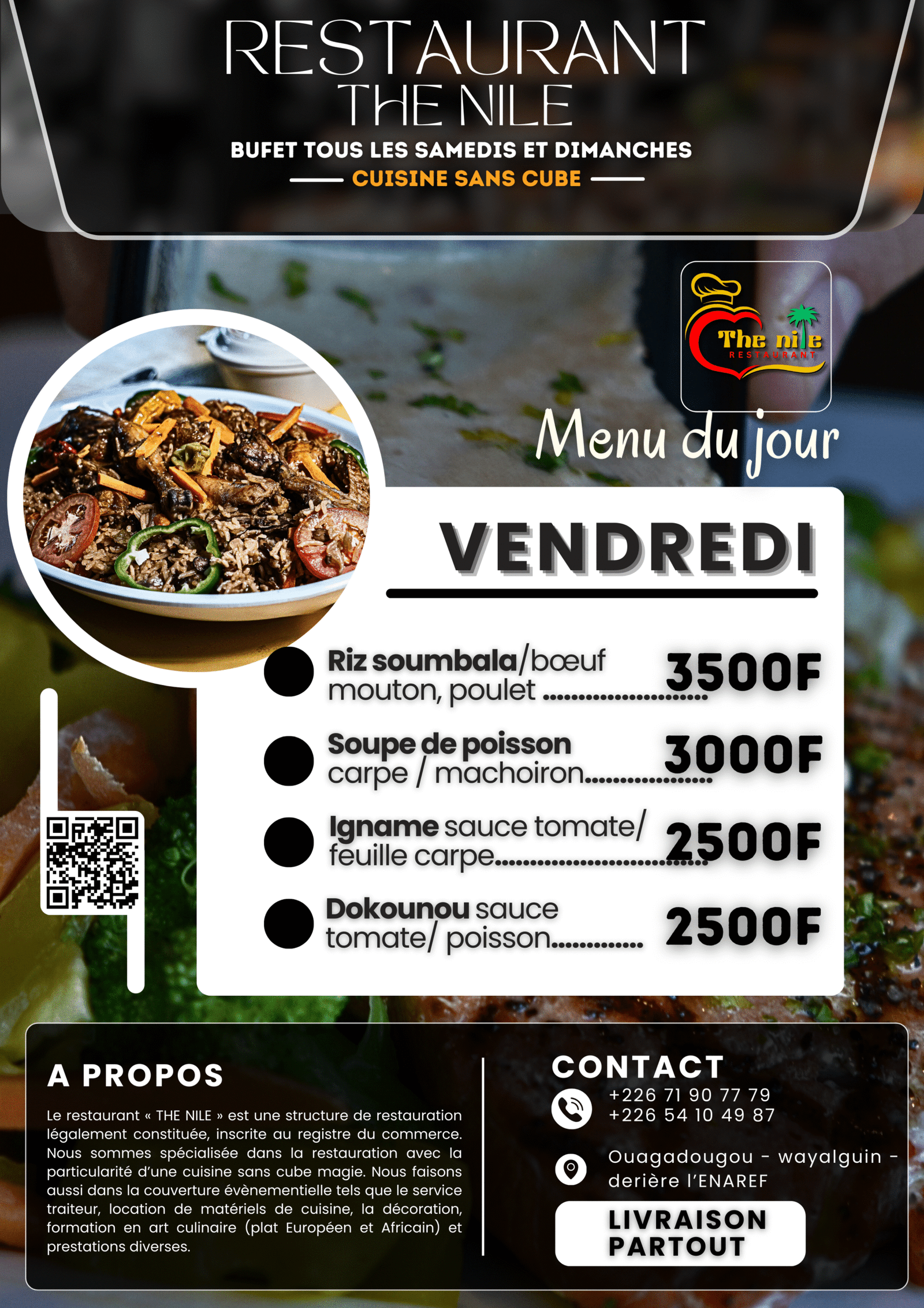 Menu Vendredi